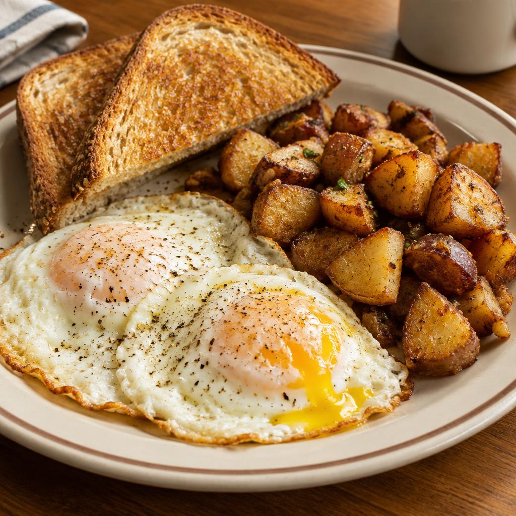 Illustrative breakfast dish