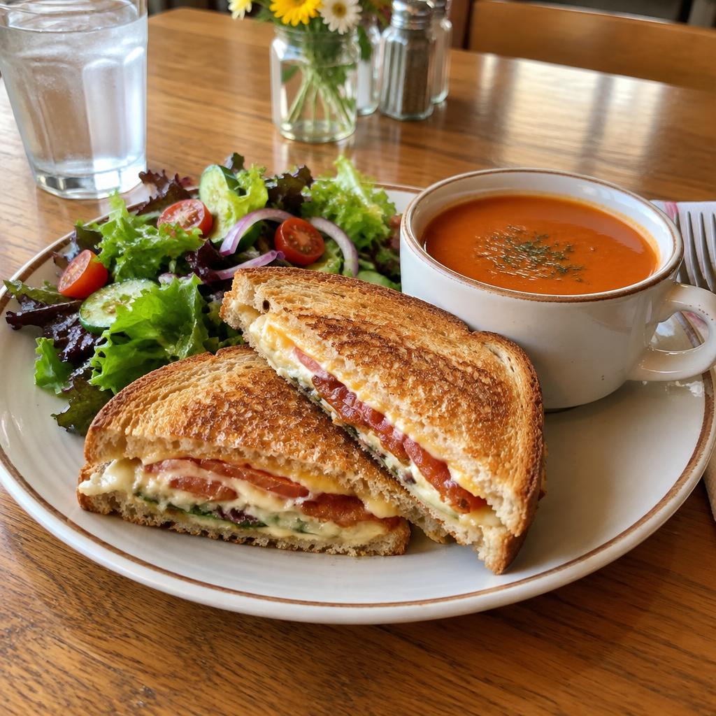 Illustrative lunch dish