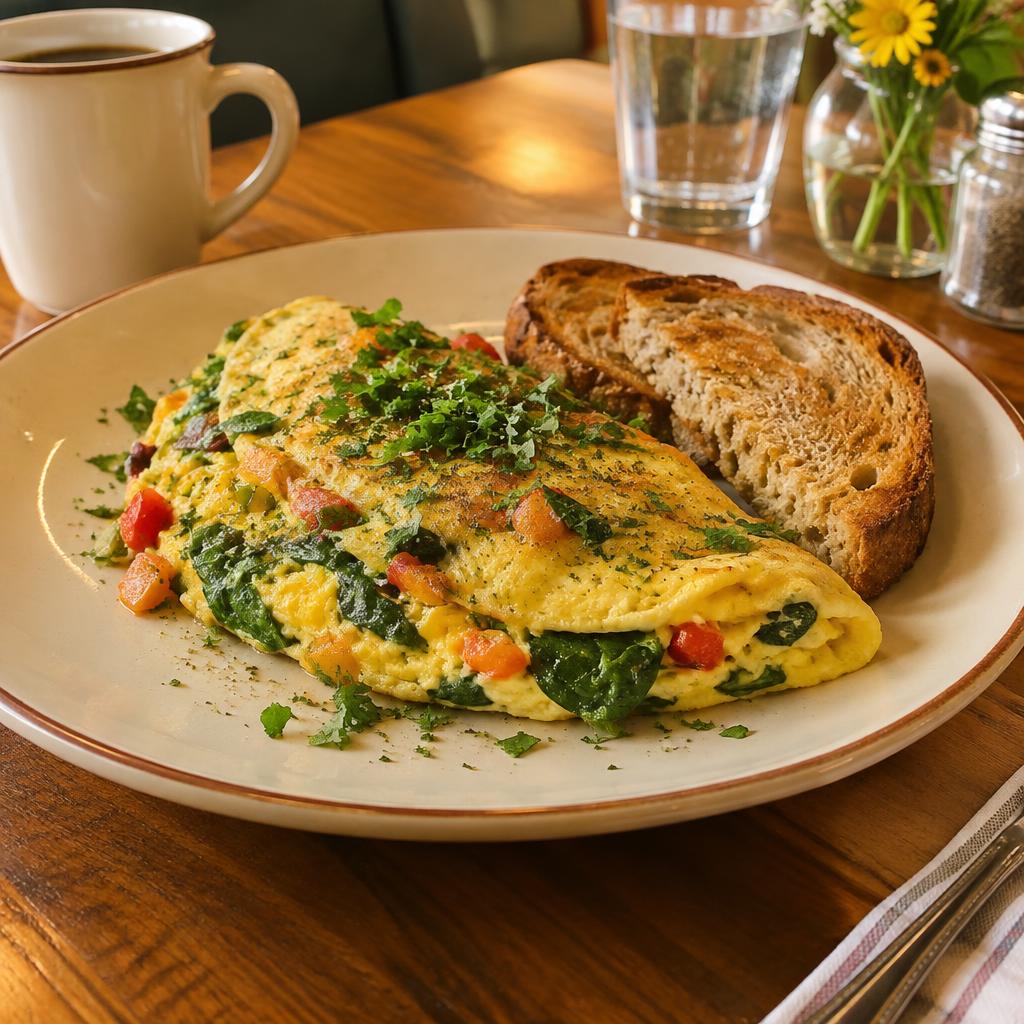 Illustrative: Vegetable omelette